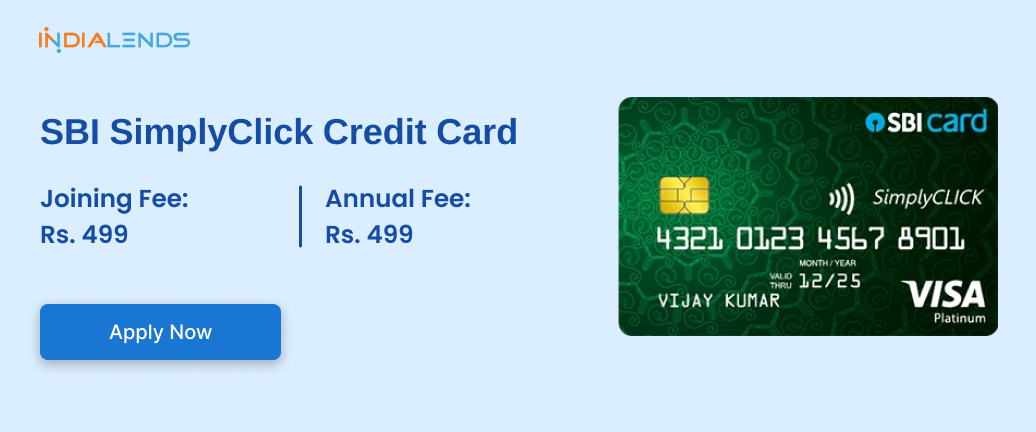 SBI SimplyClick credit card