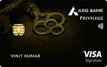 Axis <strong><i>Privilege</i></strong> Visa Credit Card